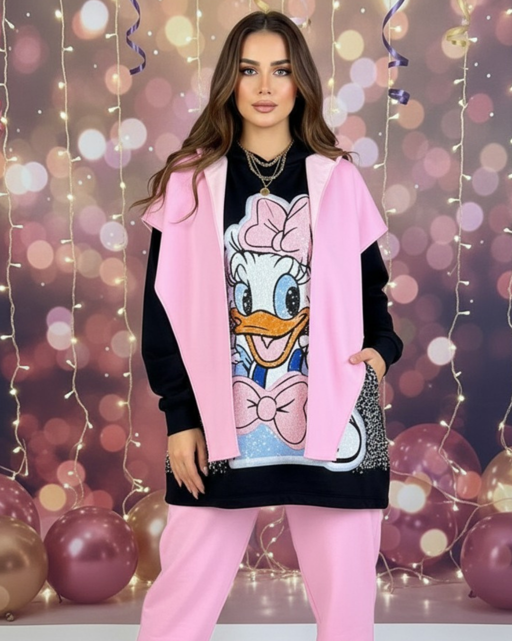 سويت شيرت ميلتون بطوط مطرز – أوفر سايز