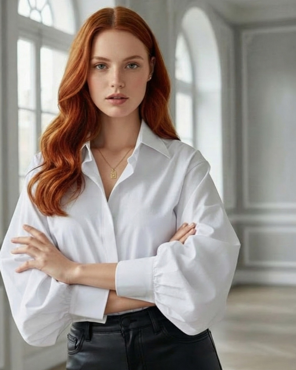 شميز بيزك أبيض – كم بامب